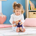 Bábika Bébé Calin Mael Teddy Bear Mon Premier Poupon Corolle s modrými klipkajúcimi očami 30 cm od 18 mes