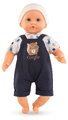 Bábika Bébé Calin Mael Teddy Bear Mon Premier Poupon Corolle s modrými klipkajúcimi očami 30 cm od 18 mes