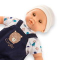 Bábika Bébé Calin Mael Teddy Bear Mon Premier Poupon Corolle s modrými klipkajúcimi očami 30 cm od 18 mes