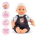 Bábika Bébé Calin Mael Teddy Bear Mon Premier Poupon Corolle s modrými klipkajúcimi očami 30 cm od 18 mes