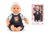 Bábika Bébé Calin Mael Teddy Bear Mon Premier Poupon Corolle s modrými klipkajúcimi očami 30 cm od 18 mes