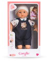 Bábika Bébé Calin Mael Teddy Bear Mon Premier Poupon Corolle s modrými klipkajúcimi očami 30 cm od 18 mes
