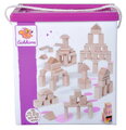 Drevené kocky Natural Wooden Blocks Eichhorn v prírodnom spracovaní 100 kusov veľkosť 25 mm od 12 mes