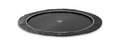 Trampolína Interra Ground Level Sports Trampoline Exit Toys prízemná 244 cm priemer s ventilačným systémom čierna