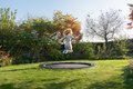 Trampolína Interra Ground Level Sports Trampoline Exit Toys prízemná 366 cm priemer s ventilačným systémom čierna
