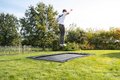 Trampolína Interra Ground Level Sports Trampoline Exit Toys prízemná 214*305 cm s ventilačným systémom čierna