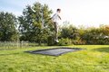 Trampolína Interra Ground Level Sports Trampoline Exit Toys prízemná 214*305 cm s ventilačným systémom čierna