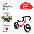 Balančné odrážadlo skladacie Folding Balance Bike Red smarTrike červené z hliníka s ergonomickými úchytmi od 2-5 rokov a chrániče ako darček