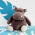 Plyšový hrošík Hippo Histoire d’ Ours v darčekovom balení hnedý 38 cm od 0 mes