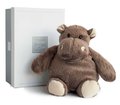 Plyšový hrošík Hippo Histoire d’ Ours v darčekovom balení hnedý 23 cm od 0 mes