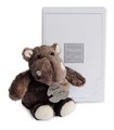 Plyšový hrošík Hippo Histoire d’ Ours v darčekovom balení hnedý 14 cm od 0 mes