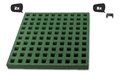 Dopadová doska pre ihrisko v tvare štvorca 54*54 cm Square Freezone Safety 2 Tiles Exit Toys sada 2 kusov zatrávňovacie protišmykové