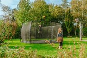 Trampolína s ochrannou sieťou Dynamic Groundlevel Exit Toys do zeme okrúhla 427 cm priemer čierna