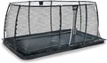 Trampolína s ochrannou sieťou Dynamic Groundlevel Black Exit Toys do zeme 305*519 cm čierna