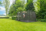 Trampolína s ochrannou sieťou Dynamic Groundlevel Exit Toys do zeme 275*458 cm čierna
