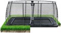 Trampolína s ochrannou sieťou Dynamic Groundlevel Exit Toys do zeme 275*458 cm čierna