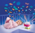 Svetelný projektor Hríb Cotoons Smoby s hudbou pre bábätká modrý
