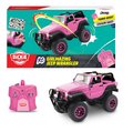 Autíčko na diaľkové ovládanie RC Jeep Wrangler Girlmazing Jada ružové s nálepkami dĺžka 30 cm 1:16 od 6 rokov