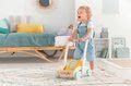 Drevené chodítko a kočík Wooden Baby Walker Pilow Corolle s mäkkým vankúšom pre bábiku od 12 mes
