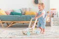 Drevené chodítko a kočík Wooden Baby Walker Pilow Corolle s mäkkým vankúšom pre bábiku od 12 mes
