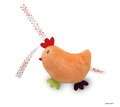 Plyšové kuriatko Colors-Mini Musicals Kaloo 12 cm pre najmenších oranžové