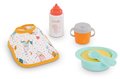 Obedová súprava s podbradníkom Mealtime Set Corolle pre 30 cm bábiku 5 doplnkov od 18 mes