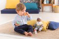 Obedová súprava s podbradníkom Mealtime Set Corolle pre 30 cm bábiku 5 doplnkov od 18 mes
