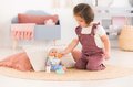 Obedová súprava s podbradníkom Mealtime Set Corolle pre 30 cm bábiku 5 doplnkov od 18 mes