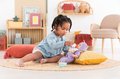 Obedová súprava s podbradníkom Mealtime Set Corolle pre 30 cm bábiku 5 doplnkov od 18 mes