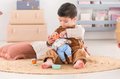 Obedová súprava s podbradníkom Mealtime Set Corolle pre 30 cm bábiku 5 doplnkov od 18 mes