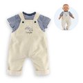 Oblečenie T-Shirt & Ecru Overalls Loire Riverside Mon Premier Poupon Corolle pre 30 cm bábiku od 18 mes