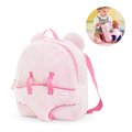 Batoh s klokankou Pink Plush Baby Doll Carrier Backpack Corolle pre 30 cm bábiku nastaviteľné popruhy