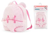Batoh s klokankou Pink Plush Baby Doll Carrier Backpack Corolle pre 30 cm bábiku nastaviteľné popruhy