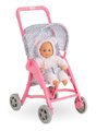 Športový kočík so sklápacou strieškou Flowered Stroller Corolle pre 30 cm bábiku od 18 mes