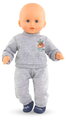 Tepláková súprava pre bábiku Grey Joggings Little Explorer Mon Premier Poupon Corolle pre 30 cm bábiku od 18 mes