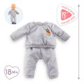 Tepláková súprava pre bábiku Grey Joggings Little Explorer Mon Premier Poupon Corolle pre 30 cm bábiku od 18 mes