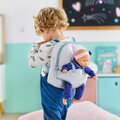 Batoh s klokankou Baby Doll Carrier Backpack Stars Corolle modrý pre 30 cm bábiku nastaviteľné popruhy