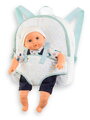 Batoh s klokankou Baby Doll Carrier Backpack Stars Corolle modrý pre 30 cm bábiku nastaviteľné popruhy