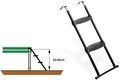 Rebrík na trampolínu Trampoline Ladder Exit Toys oceľový pre rám vo výške 65-80 cm