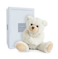Plyšový medvedík Ours Câlinour’s Ivory Histoire d’ Ours v darčekovom balení biely 25 cm od 0 mes