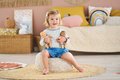 Bábika Mini Calin Rabbits Mon Premier Poupon Corolle s hnedými očami 20 cm od 18 mes
