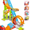 Autodráha Vroom Planet Mega Jump Smoby skákajúca s dvoma autíčkami od 18 mes