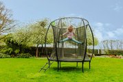 Trampolína s ochrannou sieťou Silhouette trampoline Exit Toys okrúhla priemer 183 cm čierna