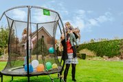 Trampolína s ochrannou sieťou Silhouette trampoline Exit Toys okrúhla priemer 183 cm čierna