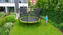 Trampolína s ochrannou sieťou Silhouette trampoline Exit Toys okrúhla priemer 244 cm zelená ET12930840