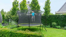 Trampolína s ochrannou sieťou Silhouette trampoline Exit Toys okrúhla priemer 244 cm zelená ET12930840