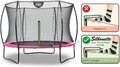 Trampolína s ochrannou sieťou Silhouette trampoline Pink Exit Toys okrúhla priemer 244 cm ružová