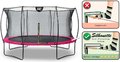 Trampolína s ochrannou sieťou Silhouette trampoline Pink Exit Toys okrúhla priemer 366 cm ružová