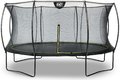 Trampolína s ochrannou sieťou Silhouette trampoline Exit Toys okrúhla priemer 427 cm čierna