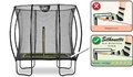 Trampolína s ochrannou sieťou Silhouette trampoline Exit Toys 153*214 cm čierna